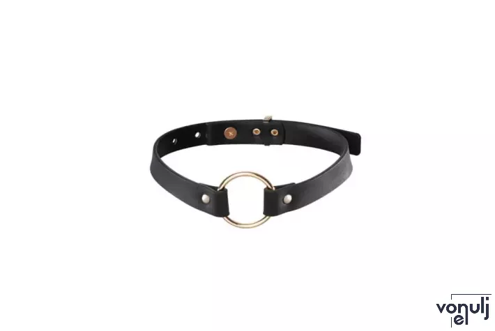 BIJOUX INDISCRETS fetish nyakpánt Maze Single Choker Black - fekete színben, állítható