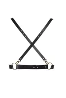 BIJOUX INDISCRETS heveder Maze X Harness - fekete színben, állítható