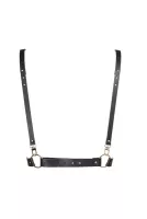 BIJOUX INDISCRETS heveder Maze X Harness - fekete színben, állítható