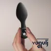 Vibrátoros fenékdugó Rocks-off Nova Solaris Black - vízálló