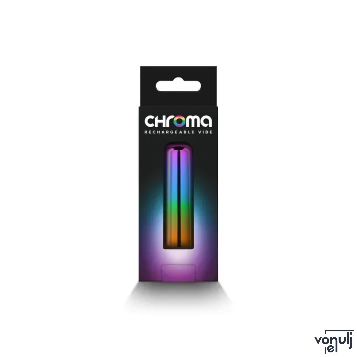 NS NOVELTIES minivibrátor Chroma Rainbow Small - szivárvány színben, vízálló, akkumulátoros