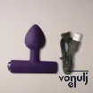 Vibrátoros fenékdugó Rocks-off Nova Astry Purple - vízálló