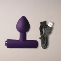 Vibrátoros fenékdugó Rocks-off Nova Astryx Purple - vízálló