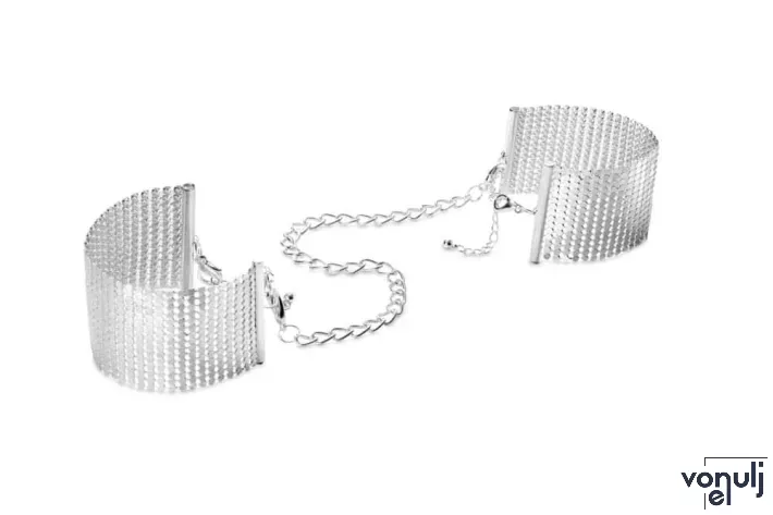 BIJOUX INDISCRETS bilincs Désir Metallique Silver - fém, ezüst színben