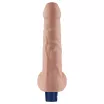Élethű vibrátor Lovetoy 9" Real Softee Flesh - akkumulátoros,vízálló