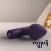 Vibrátoros fenékdugó Rocks-off Nova Astry Purple - vízálló