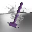 ROCKS-OFF análbot Pearls Purple - lila színben, vibrátoros, vízálló, elemes, 17 cm