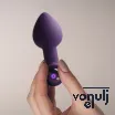 Vibrátoros fenékdugó Rocks-off Nova Astry Purple - vízálló