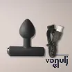 Vibrátoros fenékdugó Rocks-off Nova Astryx Black - vízálló