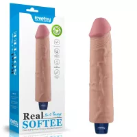 Élethű vibrátor Lovetoy 9,5" Real Softee Flesh - akkumulátoros,vízálló