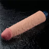 Élethű vibrátor Lovetoy 9,5" Real Softee Flesh - akkumulátoros,vízálló