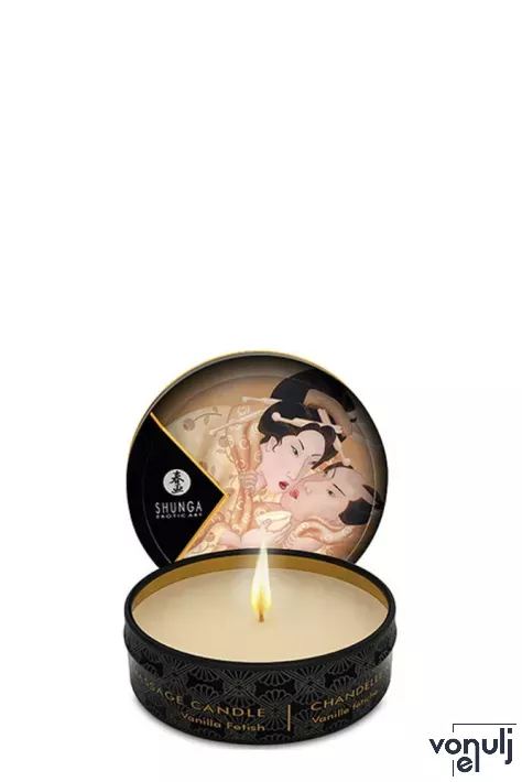 SHUNGA masszázsgyertya Mini Massage Candle 30ml/1oz Desire Vanilla - vanília illattal