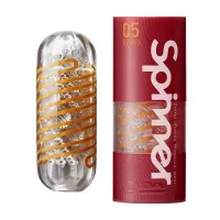 TENGA maszturbátor Spinner 05 Beads - vízálló, narancssárga színű tokban