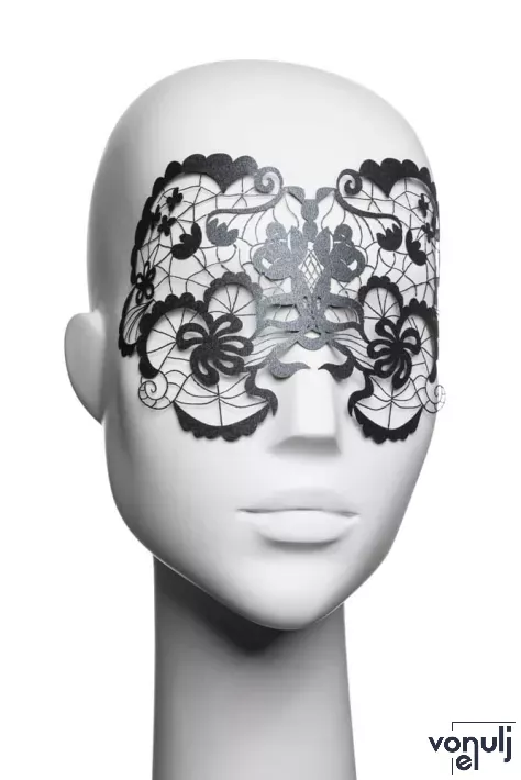 BIJOUX INDISCRETS szemtakaró Anna Eyemask - fekete színben