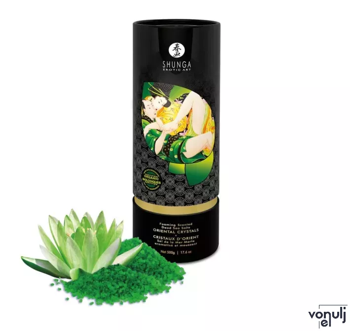 SHUNGA fürdőkristály Oriental Crystals Bath Salts Lotus Flower 500 g - lótusz illattal