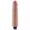 Élethű vibrátor Lovetoy 9,5" Real Softee Flesh - akkumulátoros,vízálló