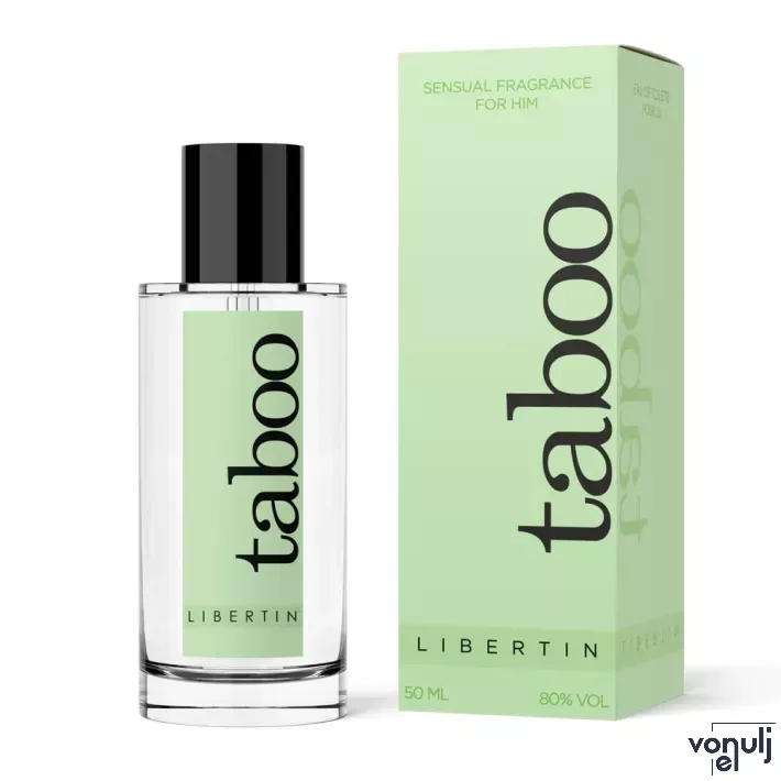 RUF férfi parfüm Taboo Libertin For Him 50 ml - feromon tartalmú, erdős, balzsamos, friss illattal