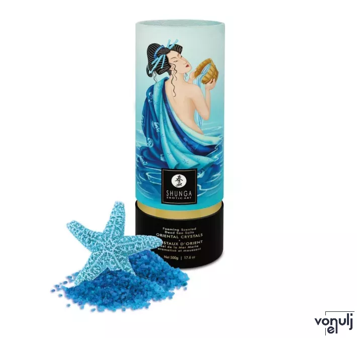 SHUNGA fürdőkristály Oriental Crystals Bath Salts Ocean Tempations 500 g - óceán illattal