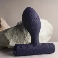 Vibrátoros fenékdugó Rocks-off Nova Orbital Blue - vízálló