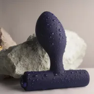 Vibrátoros fenékdugó Rocks-off Nova Orbital Blue - vízálló