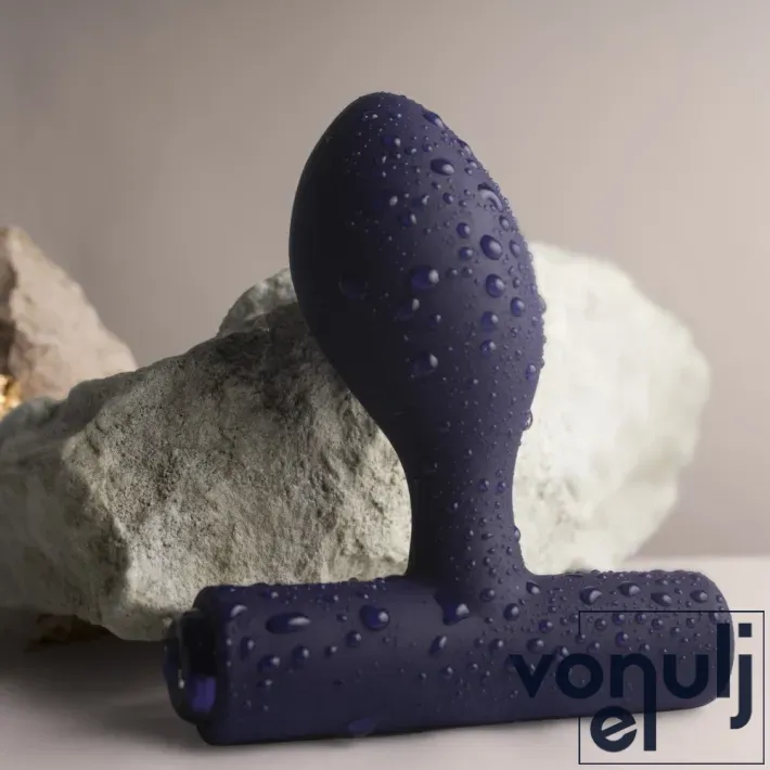 Vibrátoros fenékdugó Rocks-off Nova Orbital Blue - vízálló