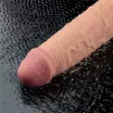 Élethű vibrátor Lovetoy 9,5" Real Softee Flesh - akkumulátoros,vízálló