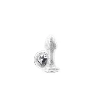 NS NOVELTIES fenékdugó Stardust Glam White - üveg, ezüst-áttetsző színben, vízálló, (9.5 cm)