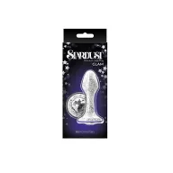 NS NOVELTIES fenékdugó Stardust Glam White - üveg, ezüst-áttetsző színben, vízálló, (9.5 cm)