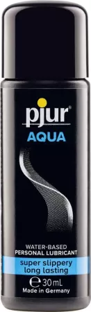 PJUR intim síkosító Aqua Bottle 30 ml - vízbázisú,érzékeny bőrre is,szuper síkos,hosszantartó,zsír,illat- és ízmentes,óvszerhez és segédeszközhöz is