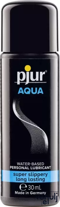 PJUR intim síkosító Aqua Bottle 30 ml - vízbázisú,érzékeny bőrre is,szuper síkos,hosszantartó,zsír,illat- és ízmentes,óvszerhez és segédeszközhöz is