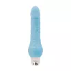 NS NOVELTIES élethű vibrátor Firefly 8 inch Vibrating Massager Blue - realisztikus, kék színben, világító, vízálló, elemes, szilikon (20 cm)