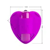 PRETTY LOVE hámba helyezhető csiklóizgató Heartbeat Clitoral Massager - lila színben, rezgő funkciós, elemes