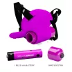 PRETTY LOVE hámba helyezhető csiklóizgató Heartbeat Clitoral Massager - lila színben, rezgő funkciós, elemes
