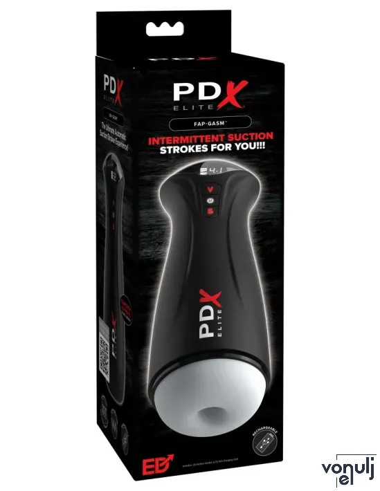 Műánusz maszturbátor Pipedream PDX Elite Fap-Gasm Frosted - akkumulátoros,vízálló