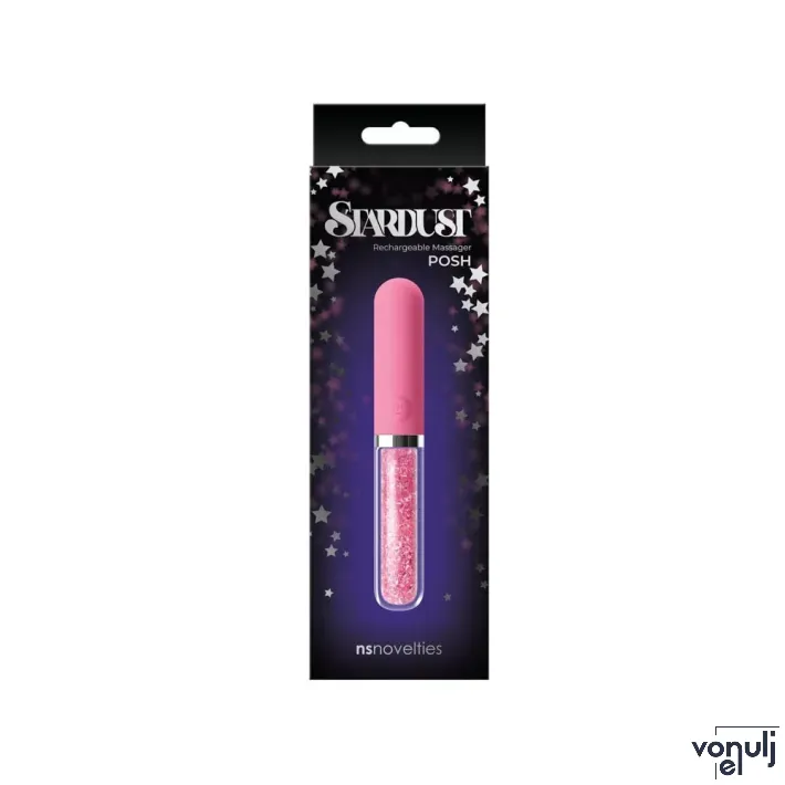 NS NOVELTIES minivibrátor Stardust Posh Pink - rózsaszín színben, akkumulátoros, vízálló