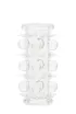 SEVEN CREATIONS péniszmandzsetta Silicone Sleeve - áttetsző, stimuláló felszínnel, vízálló ( 7.5 cm )
