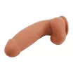 CHISA NOVELTIES élethű dildó Pruriency Lord - Latin - közepes méretű, letapasztható, herékkel, testszínű, vízálló, TPE (17,5 cm)