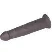 LOVETOY élethű vibrátor 9.0'' Dual Layered Silicone Rotator Brown - vízálló,letapasztható,forgó móddal,távirányítóval,akkumulátoros,szilikon(23 cm)