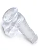 Élethű műpénisz Pipedream 6" with Balls Clear - vízálló