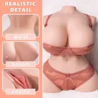 MISTRESS maszturbátor Tiny - realisztikus, testszínű, vibrátoros, vaginával, mellekkel, ülő pozícióban, akkumulátoros, vízálló