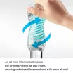 TENGA maszturbátor Spinner 03 Shell  - vízálló, sárga színű tokban