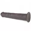 LOVETOY élethű vibrátor 10'' Dual Layered Silicone Rotator Brown - vízálló,letapasztható,forgó móddal,távirányítóval,akkumulátoros,szilikon(25 cm)