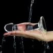 LOVETOY prosztata izgató 6.5'' Flawless Clear Prostate Plug - áttetsző, prosztata ingerlésére, letapasztható, vízálló, 16,5 cm