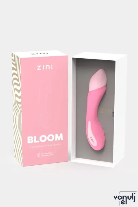 ZINI G-pont vibrátor Bloom Dual Pleasure G-spot Vibrator - rózsaszín színben, g-pontos, prémium, akkumulátoros, vízálló