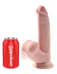 Élethű műpénisz Pipedream 8" Triple Density Cock With Swinging Balls - vízálló