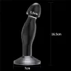 LOVETOY prosztata izgató 6.5'' Flawless Clear Prostate Plug - áttetsző, prosztata ingerlésére, letapasztható, vízálló, 16,5 cm