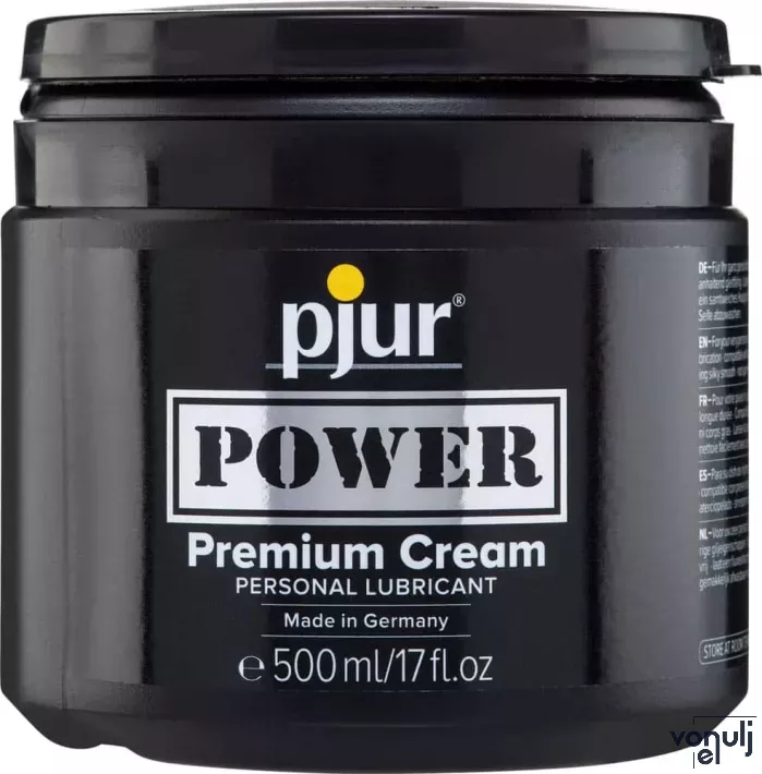 PJUR intim síkosító Power Tube 500 ml - szilikon- és vízbázisú, krém állagú, hosszantartó, lágy érzetű, illat- és ízmentes
