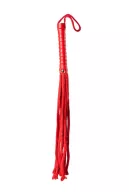 GUILTY PLEASURE korbács Cotton String Flogger - piros színben