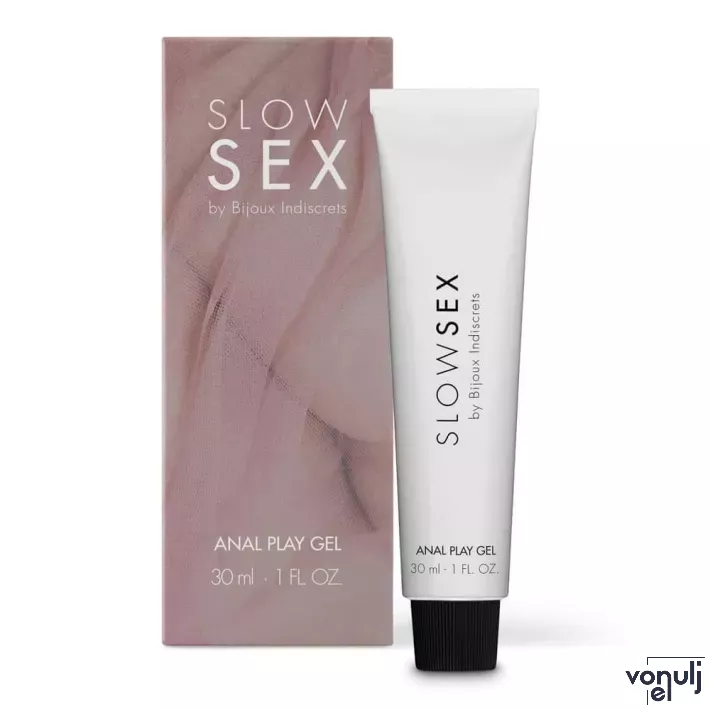 BIJOUX INDISCRETS intim síkostó Anal Play Gel 30 ml - anális,aloe verával,kamillával és árnikával a nyugtató hatásért,kókusz illatú,latex óvszerhez is