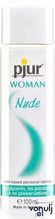 PJUR intim síkosító Woman Nude 100 ml - hölgyeknek, vízbázisú, érzékeny bőrre, semleges hatású, glicerin,parabén,zsír,olaj, íz, és illatmentes